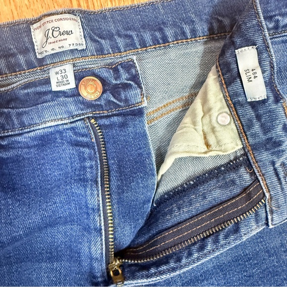 J. Crew selvedge 484 Slim fit jean Vintage Japanese stretch denim size 33 33X30 - Picture 6 of 17